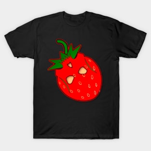 Thank You Berry Much (black background) T-Shirt